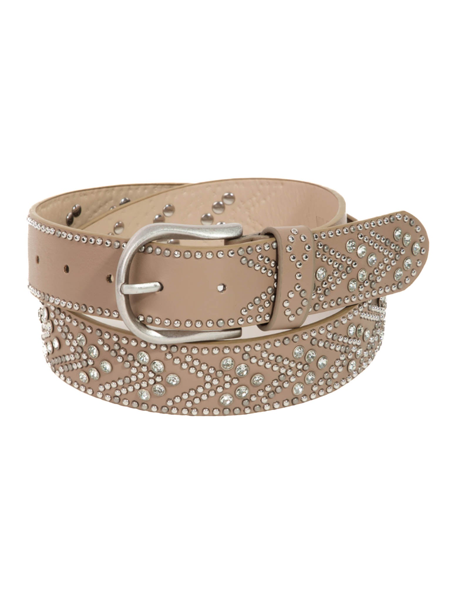 Rhinestone Metallic Studded Belt